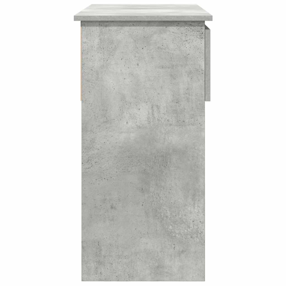 Produktbild för Avlastningsbord med lådor betonggrå 85,5x38,5x74,5 cm