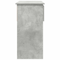 Produktbild för Avlastningsbord med lådor betonggrå 85,5x38,5x74,5 cm
