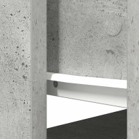 Produktbild för Avlastningsbord med lådor betonggrå 85,5x38,5x74,5 cm