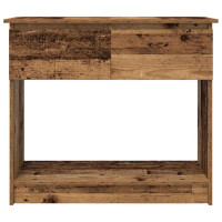Produktbild för Avlastningsbord med lådor gammalt trä 85,5x38,5x74,5 cm