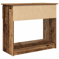 Produktbild för Avlastningsbord med lådor gammalt trä 85,5x38,5x74,5 cm