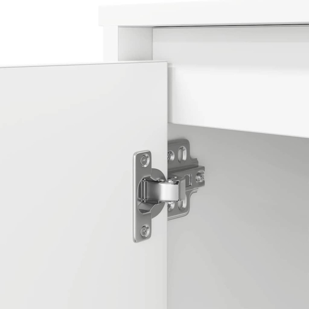 Produktbild för Skrivbord vit 120x42x76 cm konstruerat trä