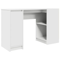 Produktbild för Skrivbord vit 120x42x76 cm konstruerat trä