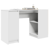 Produktbild för Skrivbord vit 120x42x76 cm konstruerat trä