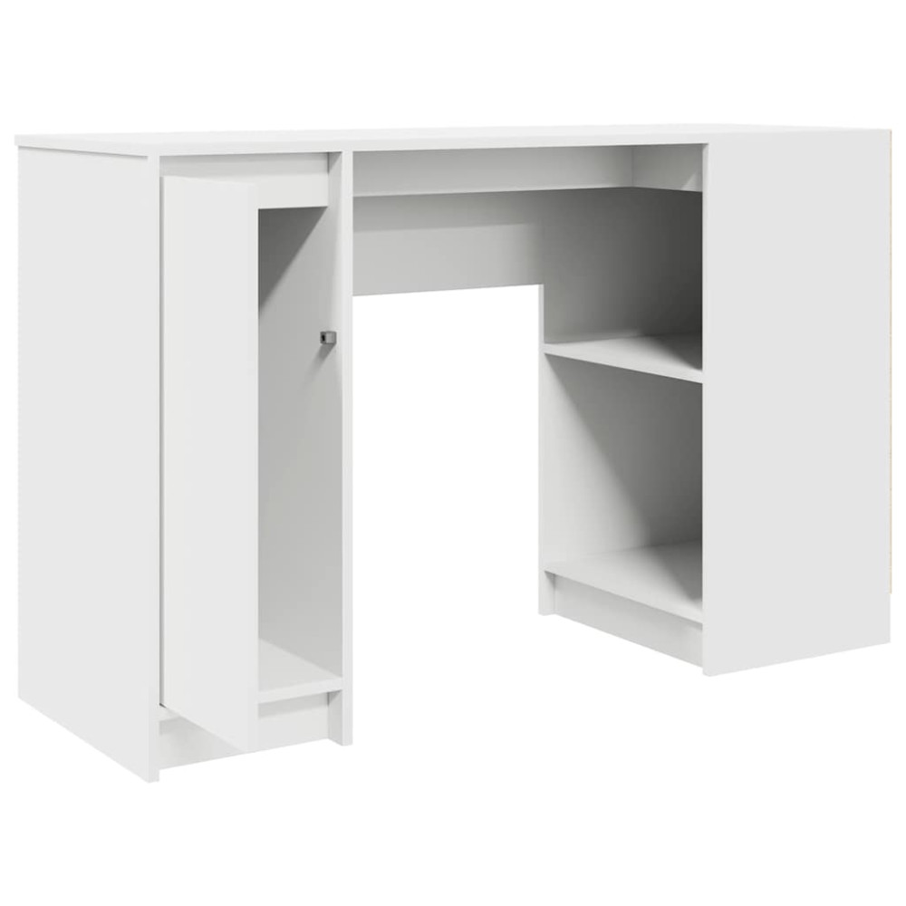 Produktbild för Skrivbord vit 120x42x76 cm konstruerat trä