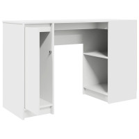Produktbild för Skrivbord vit 120x42x76 cm konstruerat trä