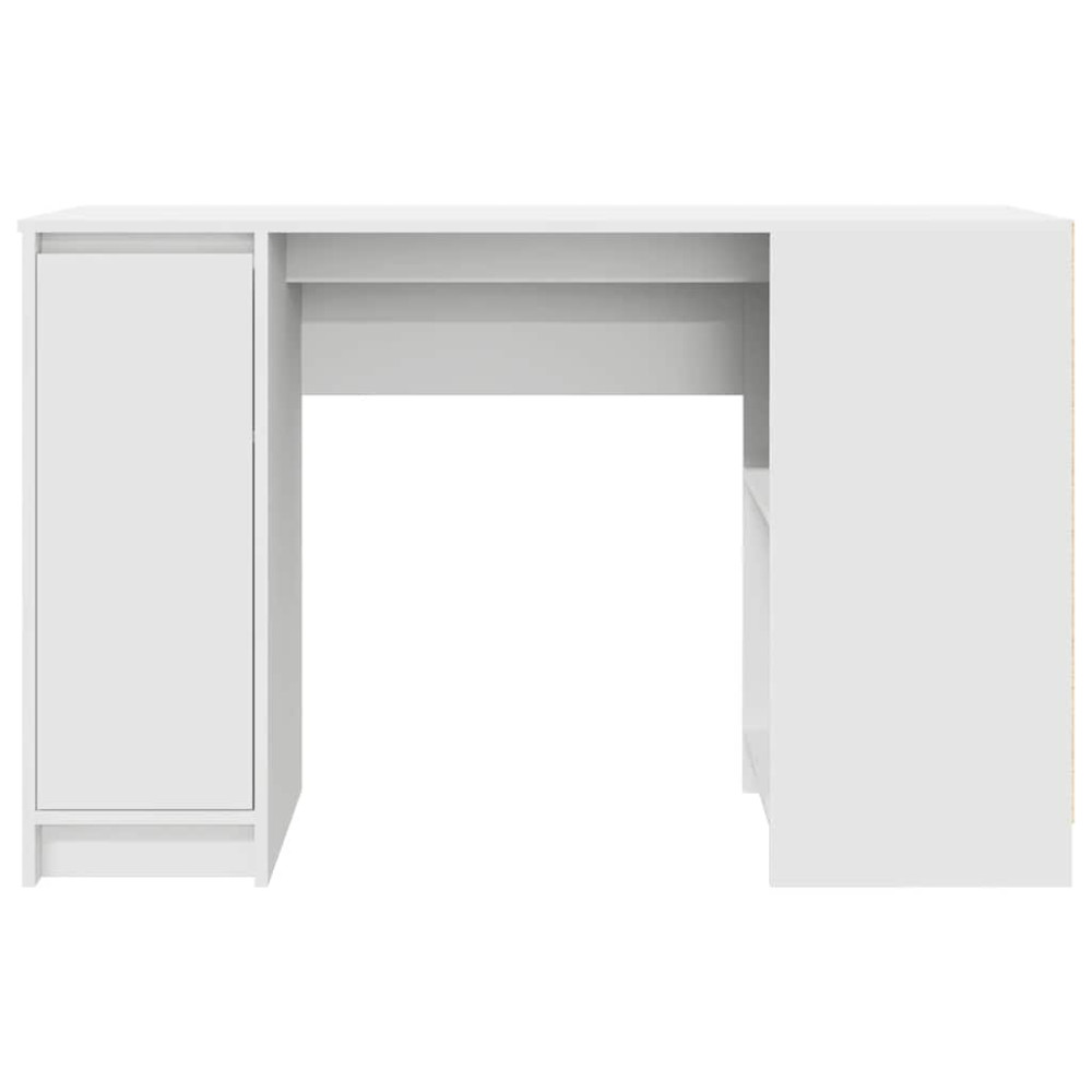 Produktbild för Skrivbord vit 120x42x76 cm konstruerat trä