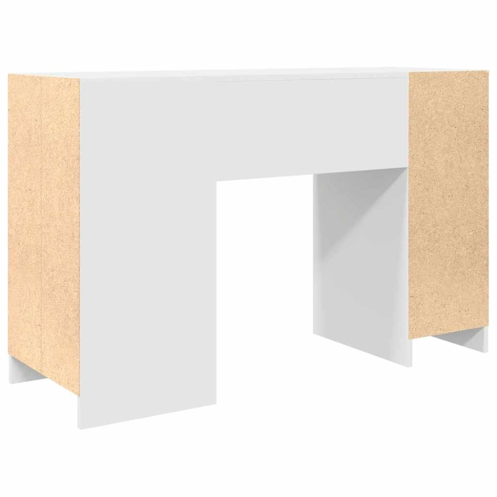 Produktbild för Skrivbord vit 120x42x76 cm konstruerat trä