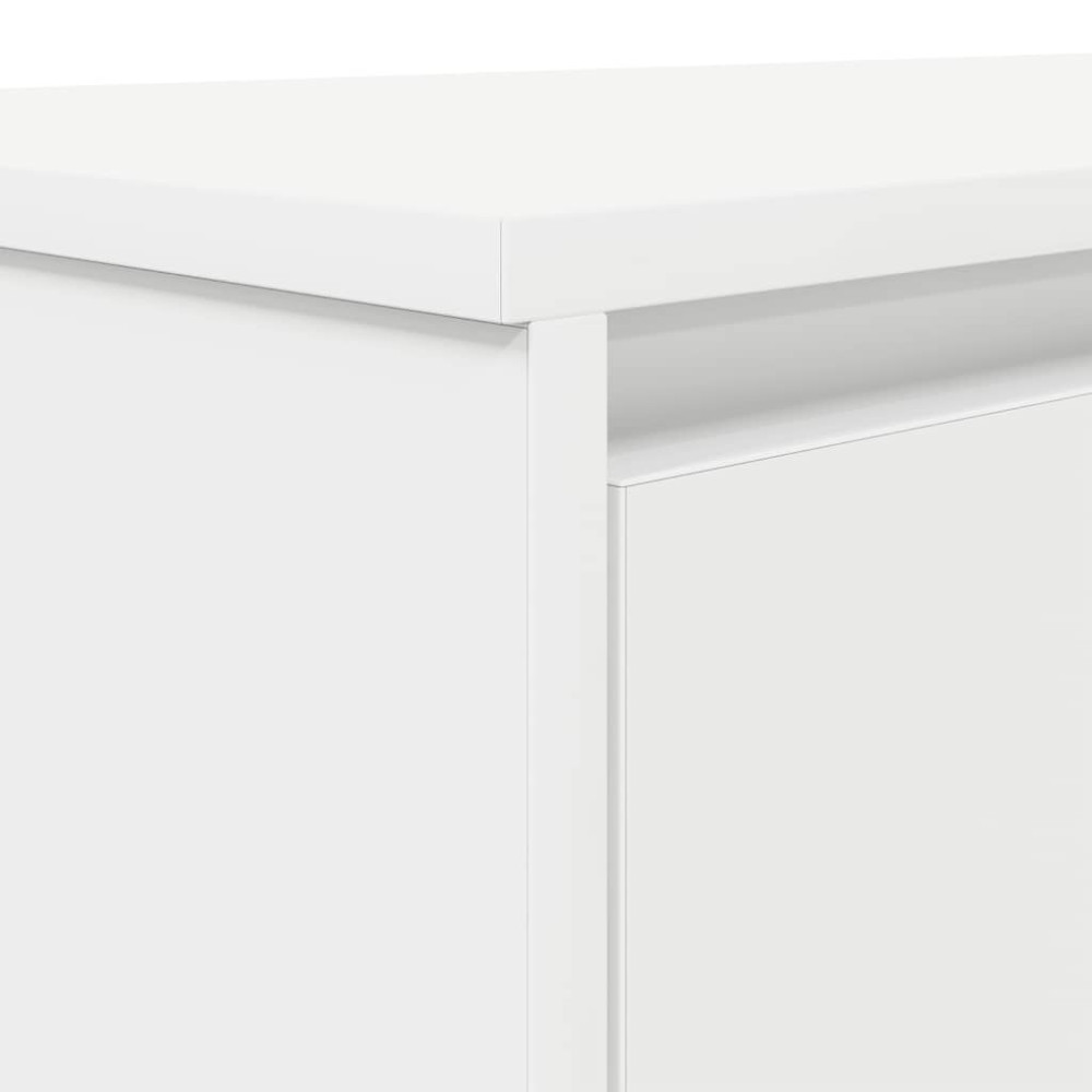 Produktbild för Skrivbord vit 120x42x76 cm konstruerat trä