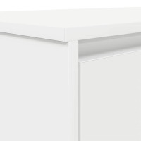 Produktbild för Skrivbord vit 120x42x76 cm konstruerat trä