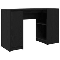 Produktbild för Skrivbord svart ek 120x42x76 cm konstruerat trä