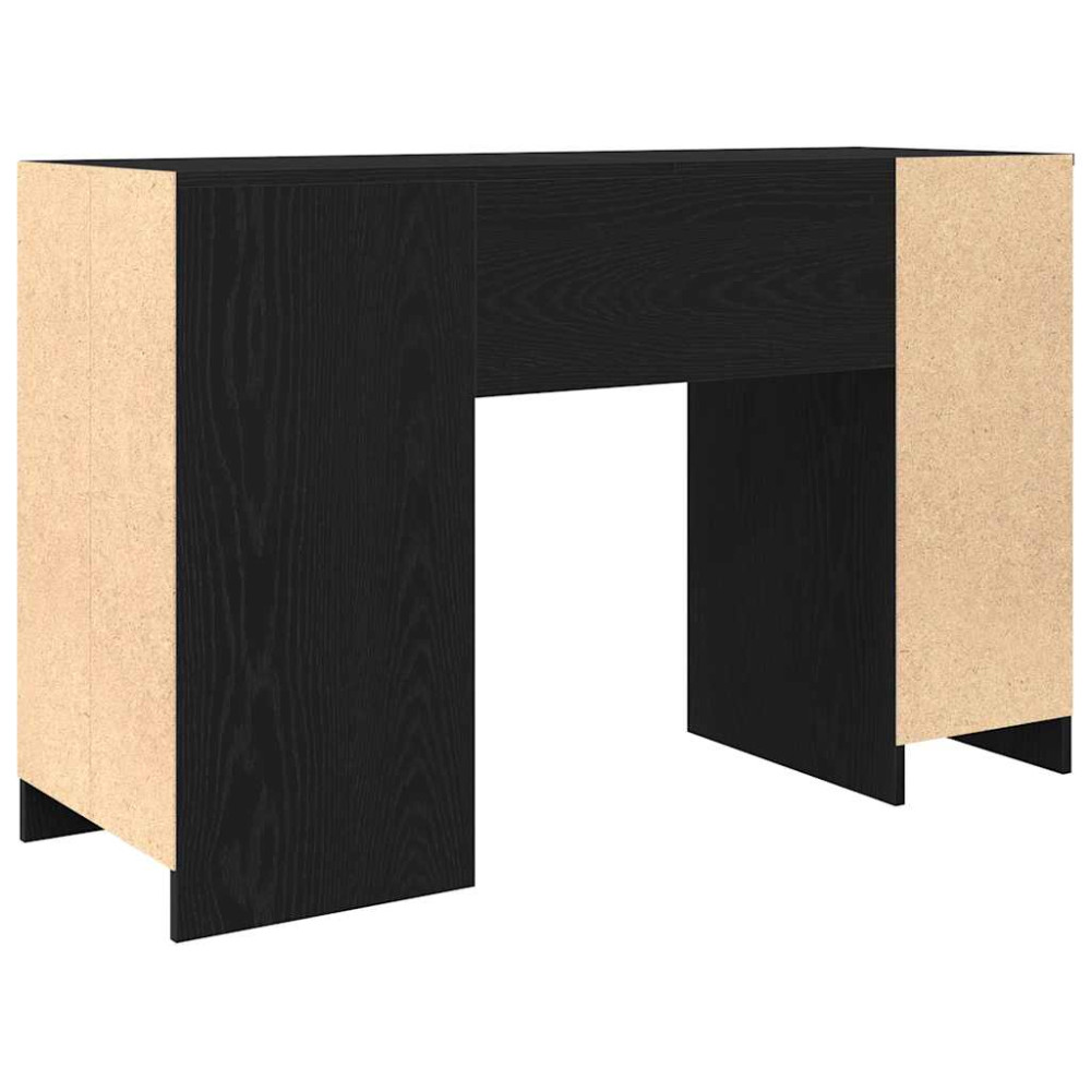 Produktbild för Skrivbord svart ek 120x42x76 cm konstruerat trä