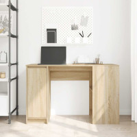 Produktbild för Skrivbord sonoma ek 120x42x76 cm konstruerat trä