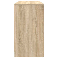 Produktbild för Skrivbord sonoma ek 120x42x76 cm konstruerat trä
