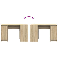 Produktbild för Skrivbord sonoma ek 120x42x76 cm konstruerat trä