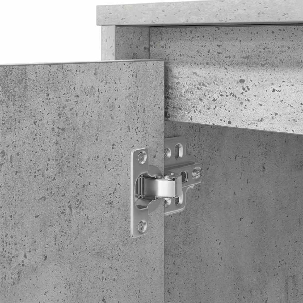 Produktbild för Skrivbord betonggrå 120x42x76 cm konstruerat trä
