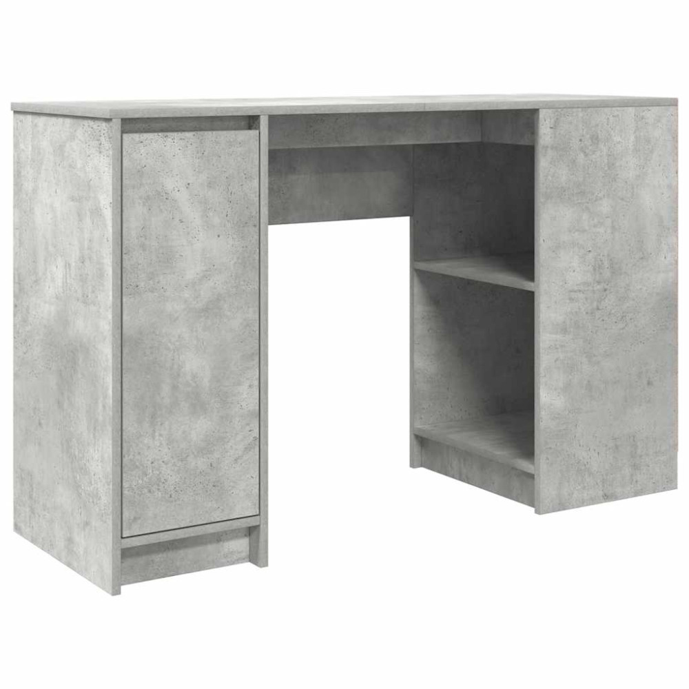 Produktbild för Skrivbord betonggrå 120x42x76 cm konstruerat trä