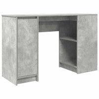 Produktbild för Skrivbord betonggrå 120x42x76 cm konstruerat trä