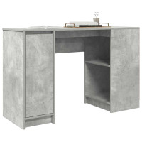 Produktbild för Skrivbord betonggrå 120x42x76 cm konstruerat trä