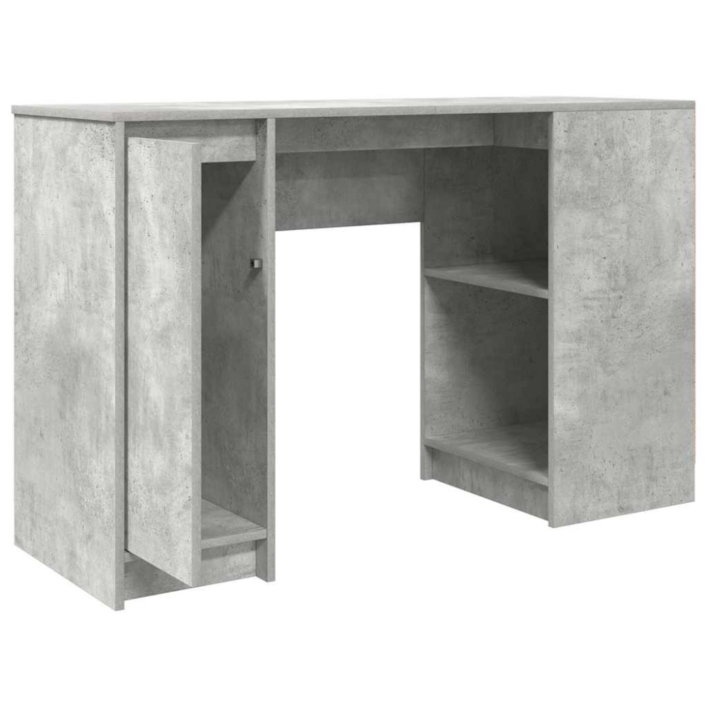 Produktbild för Skrivbord betonggrå 120x42x76 cm konstruerat trä