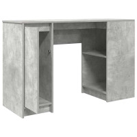 Produktbild för Skrivbord betonggrå 120x42x76 cm konstruerat trä