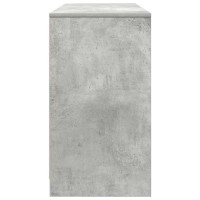 Produktbild för Skrivbord betonggrå 120x42x76 cm konstruerat trä