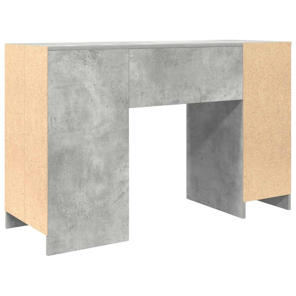 Produktbild för Skrivbord betonggrå 120x42x76 cm konstruerat trä