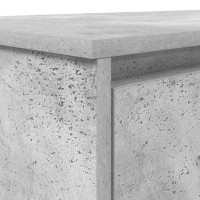 Produktbild för Skrivbord betonggrå 120x42x76 cm konstruerat trä