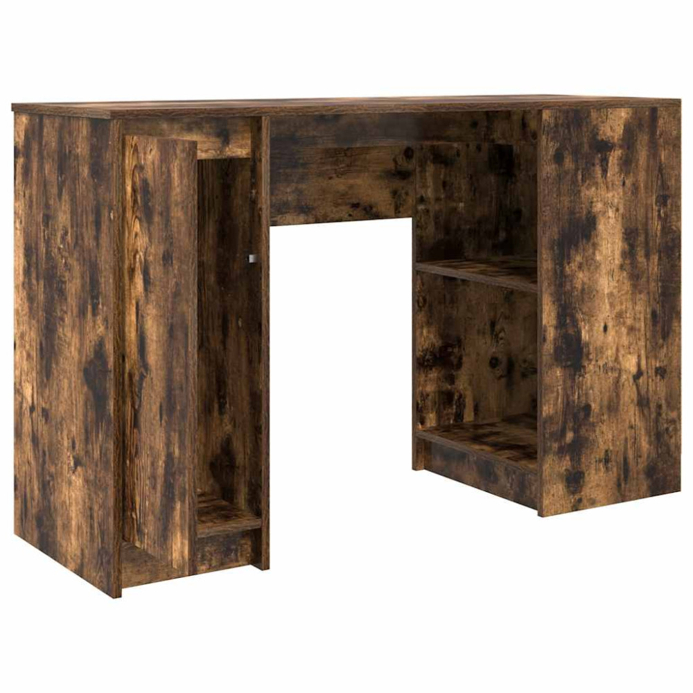 Produktbild för Skrivbord rökt ek 120x42x76 cm konstruerat trä
