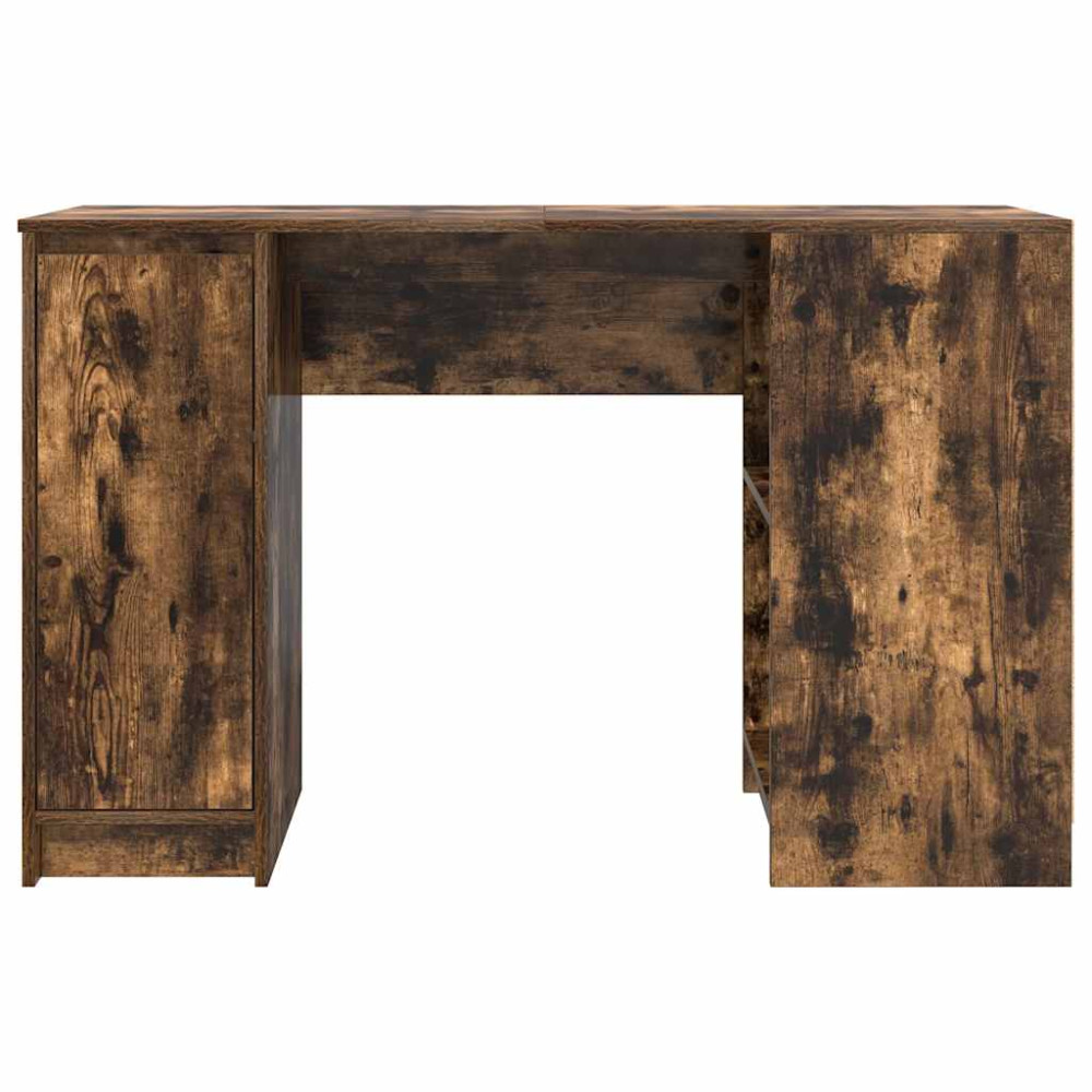 Produktbild för Skrivbord rökt ek 120x42x76 cm konstruerat trä