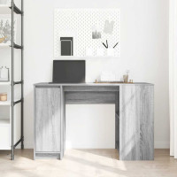 Produktbild för Skrivbord grå sonoma 120x42x76 cm konstruerat trä