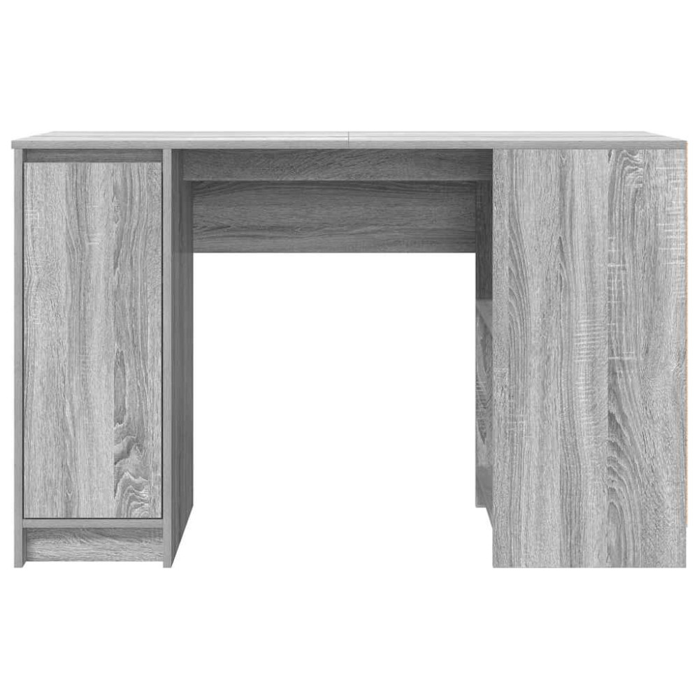 Produktbild för Skrivbord grå sonoma 120x42x76 cm konstruerat trä