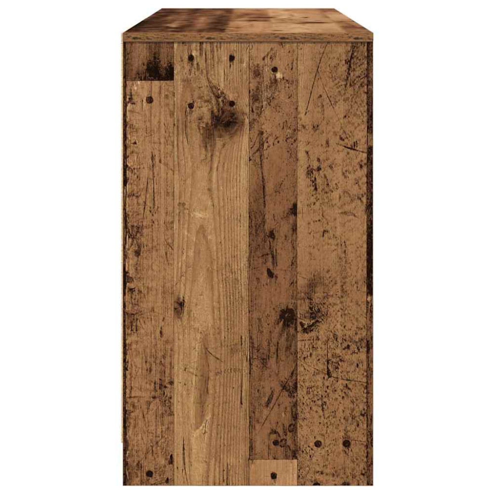 Produktbild för Skrivbord gammalt trä 120x42x76 cm konstruerat trä