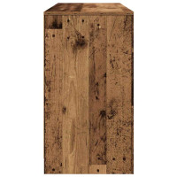 Produktbild för Skrivbord gammalt trä 120x42x76 cm konstruerat trä