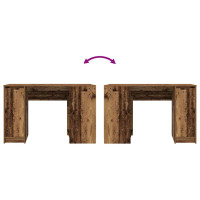 Produktbild för Skrivbord gammalt trä 120x42x76 cm konstruerat trä