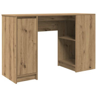 Produktbild för Skrivbord hantverksmässig ek 120x42x76 cm konstruerat trä
