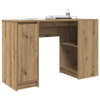 Produktbild för Skrivbord hantverksmässig ek 120x42x76 cm konstruerat trä