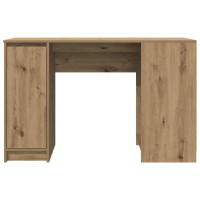 Produktbild för Skrivbord hantverksmässig ek 120x42x76 cm konstruerat trä
