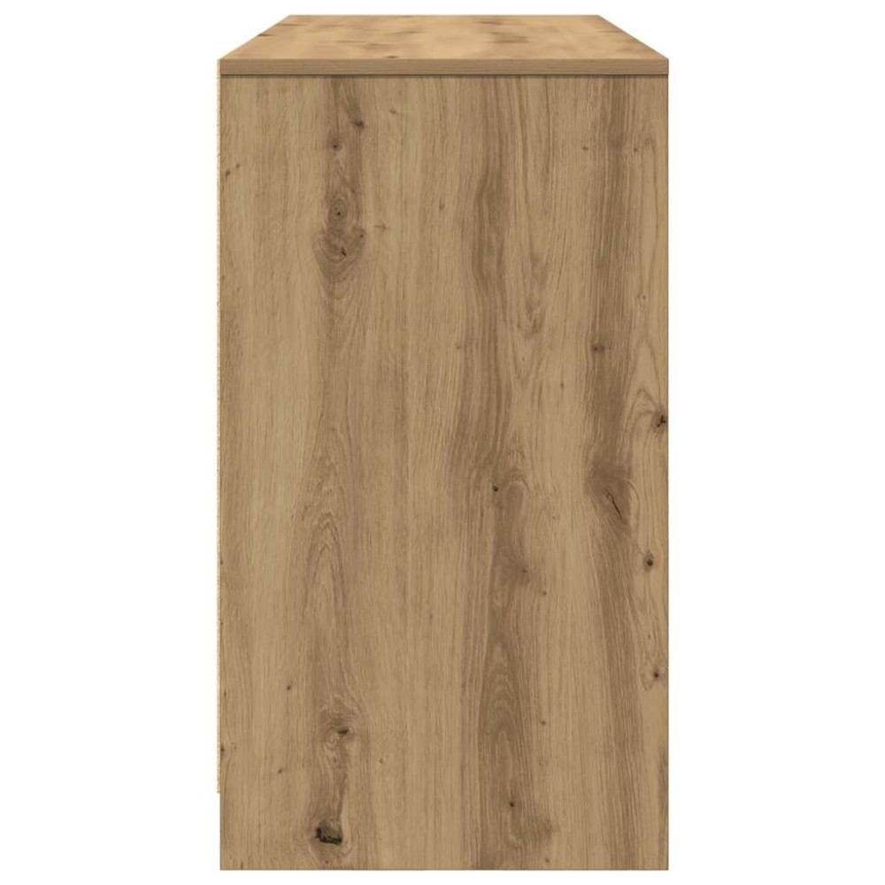 Produktbild för Skrivbord hantverksmässig ek 120x42x76 cm konstruerat trä