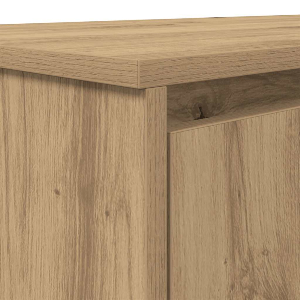 Produktbild för Skrivbord hantverksmässig ek 120x42x76 cm konstruerat trä