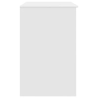 Produktbild för Skrivbord vit 86x49x76 cm konstruerat trä