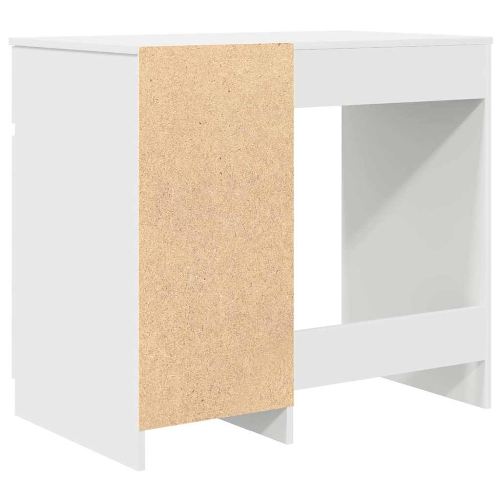Produktbild för Skrivbord vit 86x49x76 cm konstruerat trä