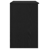 Produktbild för Skrivbord svart ek 86x49x76 cm konstruerat trä