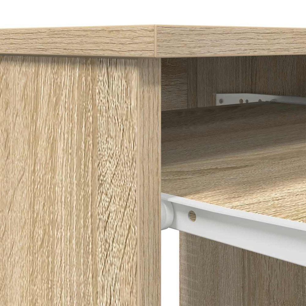 Produktbild för Skrivbord sonoma ek 86x49x76 cm konstruerat trä