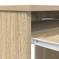 Produktbild för Skrivbord sonoma ek 86x49x76 cm konstruerat trä