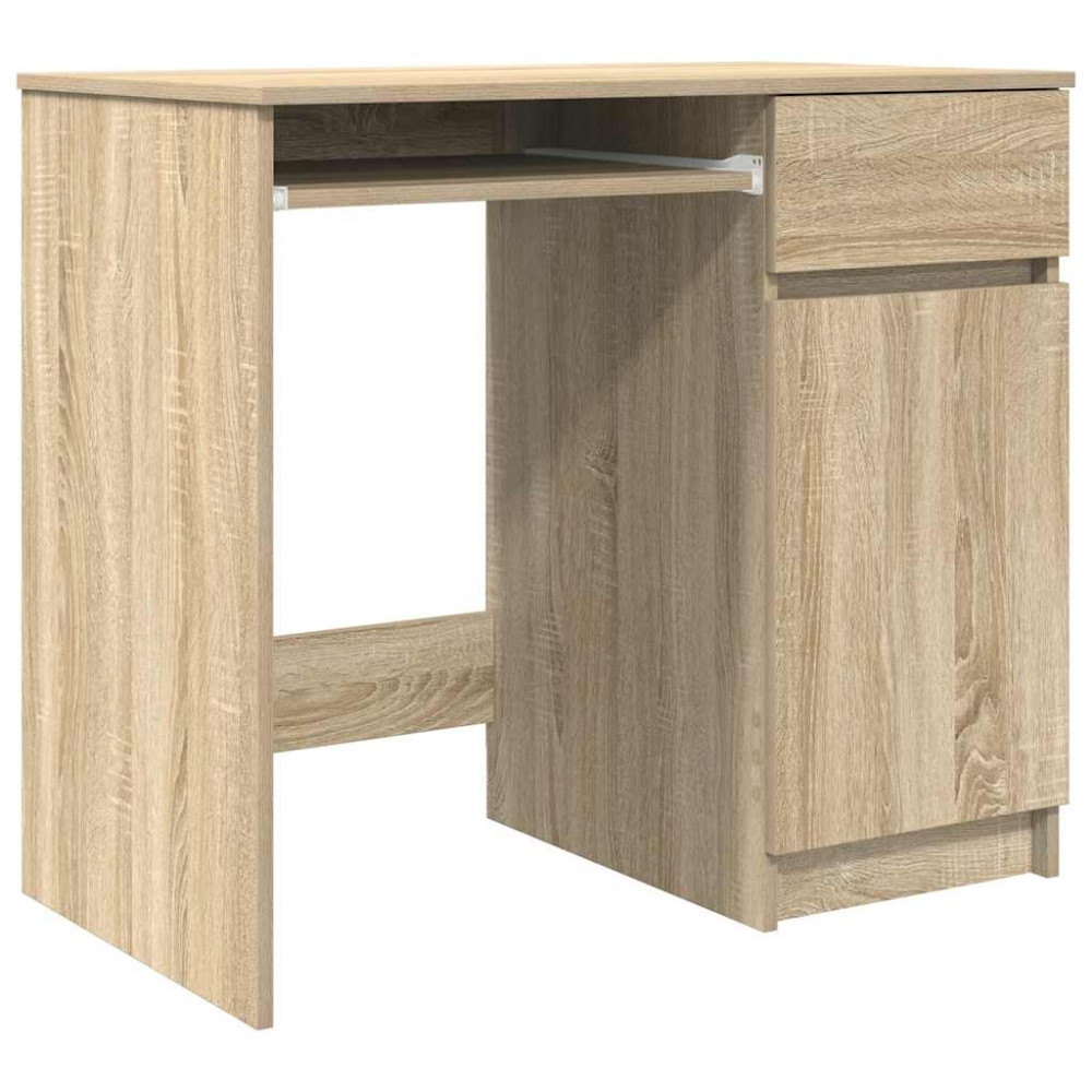 Produktbild för Skrivbord sonoma ek 86x49x76 cm konstruerat trä