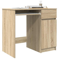 Produktbild för Skrivbord sonoma ek 86x49x76 cm konstruerat trä