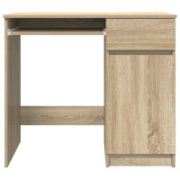 Produktbild för Skrivbord sonoma ek 86x49x76 cm konstruerat trä