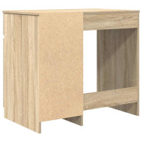 Produktbild för Skrivbord sonoma ek 86x49x76 cm konstruerat trä