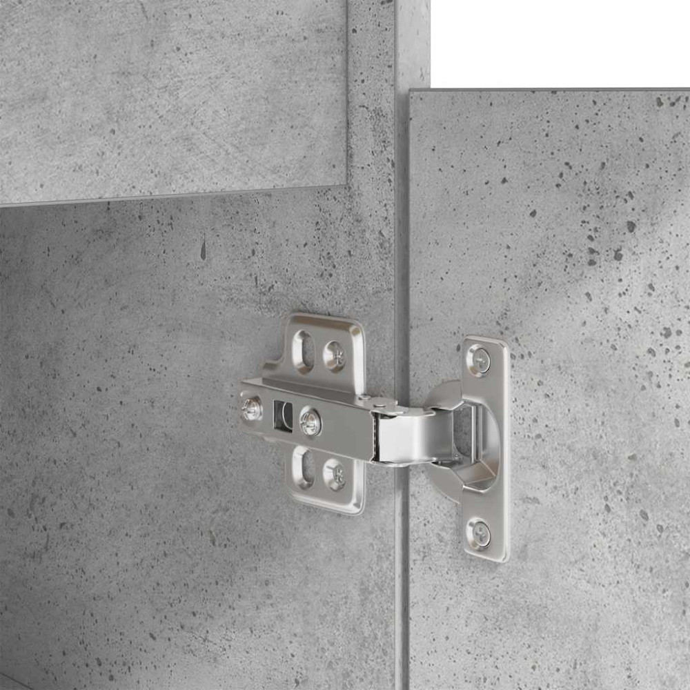 Produktbild för Skrivbord betong grå 86x49x76 cm konstruerat trä